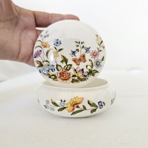Aynsley Cottage Garden England Bone China Porcelain Floral Coffee Tea Trinket